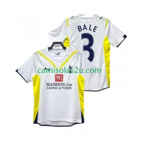 Camisolas de futebol Tottenham Hotspur BALE 3 2009 2010 Retro Equipamento Principal Manga Curta